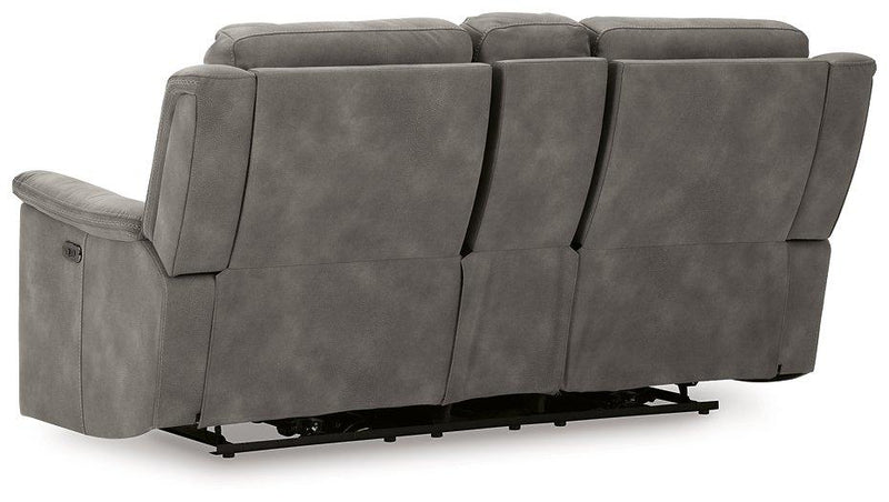 Next-Gen DuraPella Power Reclining Loveseat with Console - Theo's Factory Direct Mattress & Furniture (Columbus, OH)