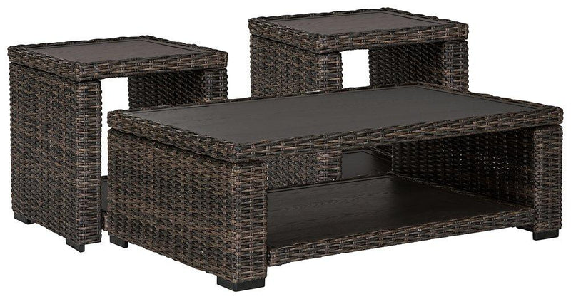 Grasson Lane Outdoor Occasional Table Set - Theo's Factory Direct Mattress & Furniture (Columbus, OH)
