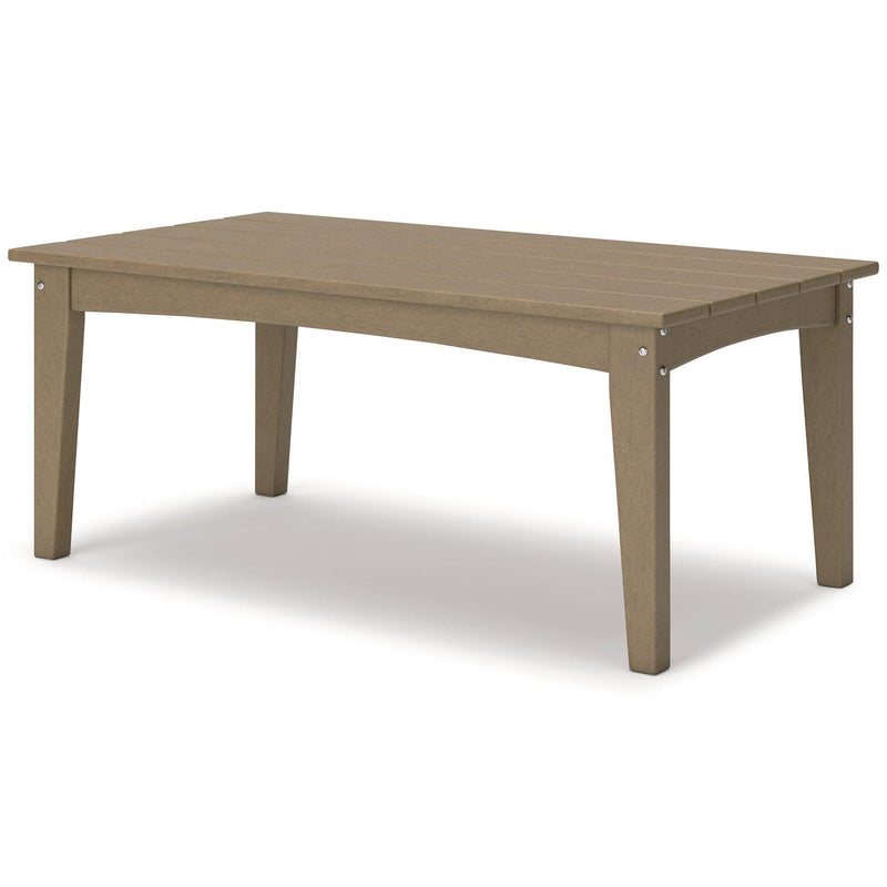 Hyland wave Outdoor Coffee Table - Theo's Factory Direct Mattress & Furniture (Columbus, OH)