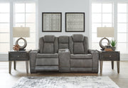 Next-Gen DuraPella Power Reclining Loveseat with Console - Theo's Factory Direct Mattress & Furniture (Columbus, OH)