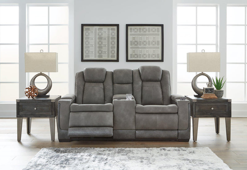 Next-Gen DuraPella Power Reclining Loveseat with Console - Theo's Factory Direct Mattress & Furniture (Columbus, OH)