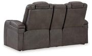 Fyne-Dyme Power Reclining Loveseat with Console - Theo's Factory Direct Mattress & Furniture (Columbus, OH)