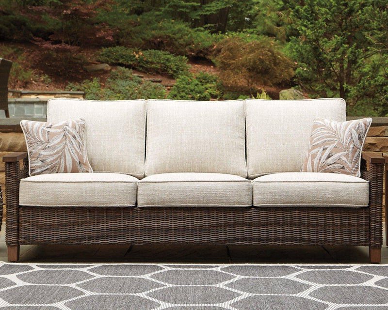 Paradise Trail Outdoor Sofa, Lounge Chairs and Fire Pit Table - Theo's Factory Direct Mattress & Furniture (Columbus, OH)