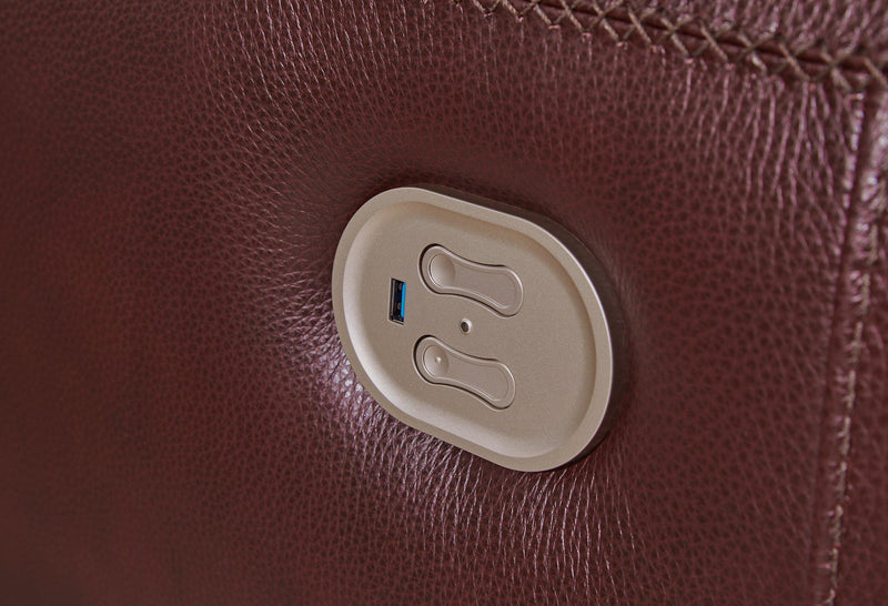 Alessandro Power Reclining Loveseat with Console - Theo's Factory Direct Mattress & Furniture (Columbus, OH)