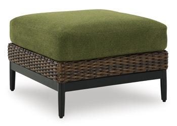 Horizon Hall Outdoor Ottoman with Cushion - Theo's Factory Direct Mattress & Furniture (Columbus, OH)