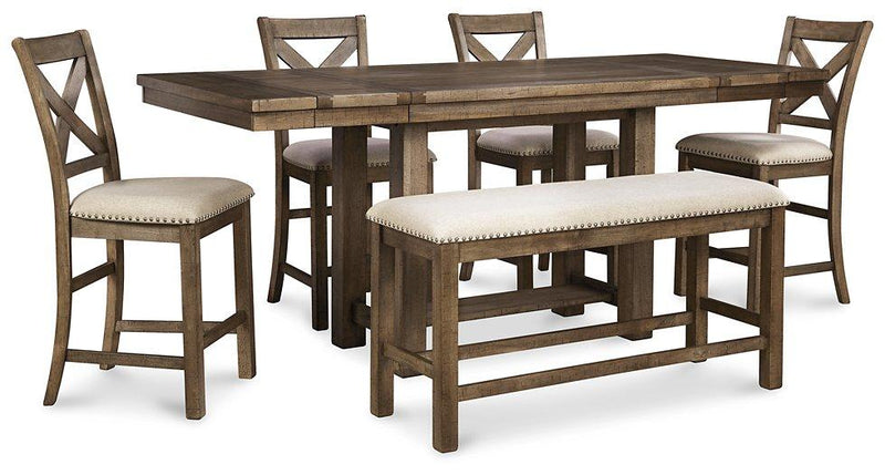 Moriville Counter Height Dining Set - Theo's Factory Direct Mattress & Furniture (Columbus, OH)