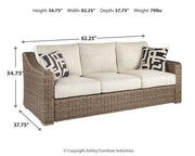 Beachcroft Beachcroft Nuvella Sofa with Coffee and End Table - Theo's Factory Direct Mattress & Furniture (Columbus, OH)
