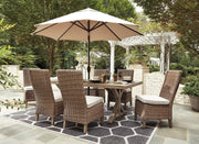 Beachcroft Outdoor Dining Set - Theo's Factory Direct Mattress & Furniture (Columbus, OH)