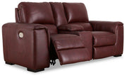 Alessandro Power Reclining Loveseat with Console - Theo's Factory Direct Mattress & Furniture (Columbus, OH)
