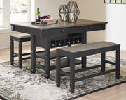 Tyler Creek Counter Height Dining Set - Theo's Factory Direct Mattress & Furniture (Columbus, OH)