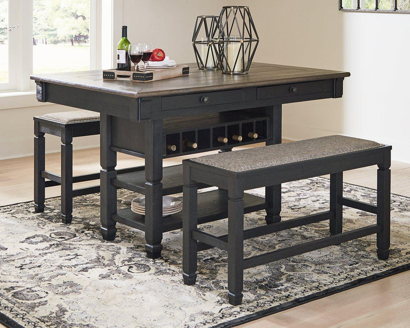 Tyler Creek Counter Height Dining Set - Theo's Factory Direct Mattress & Furniture (Columbus, OH)
