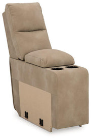 Next-Gen DuraPella Power Reclining Sectional Loveseat with Console - Theo's Factory Direct Mattress & Furniture (Columbus, OH)