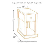 Breegin Chairside End Table - Theo's Factory Direct Mattress & Furniture (Columbus, OH)