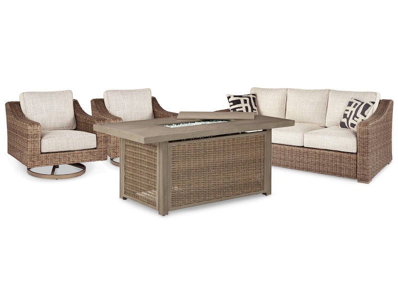 Beachcroft Outdoor Seating Set - Theo's Factory Direct Mattress & Furniture (Columbus, OH)