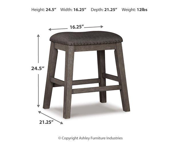 Caitbrook Counter Height Upholstered Bar Stool - Theo's Factory Direct Mattress & Furniture (Columbus, OH)