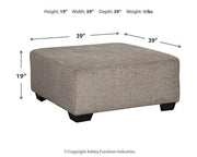 Ballinasloe Oversized Ottoman - Theo's Factory Direct Mattress & Furniture (Columbus, OH)