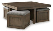 Boardernest Coffee Table with 4 Stools - Theo's Factory Direct Mattress & Furniture (Columbus, OH)
