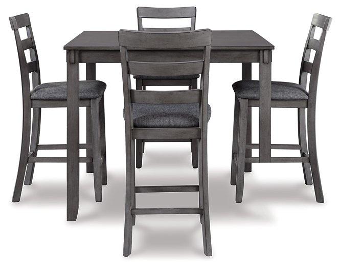 Bridson Counter Height Dining Table and Bar Stools (Set of 5) - Theo's Factory Direct Mattress & Furniture (Columbus, OH)