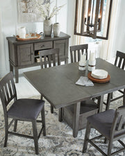 Hallanden Counter Height Dining Extension Table - Theo's Factory Direct Mattress & Furniture (Columbus, OH)