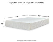 Chime 12 Inch Memory Foam Mattress in a Box - Theo's Factory Direct Mattress & Furniture (Columbus, OH)