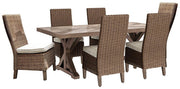 Beachcroft Outdoor Dining Set - Theo's Factory Direct Mattress & Furniture (Columbus, OH)