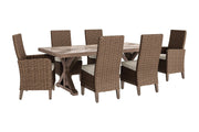 Beachcroft Outdoor Dining Set - Theo's Factory Direct Mattress & Furniture (Columbus, OH)