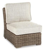 Beachcroft Outdoor Armless Chair with Cushion - Theo's Factory Direct Mattress & Furniture (Columbus, OH)