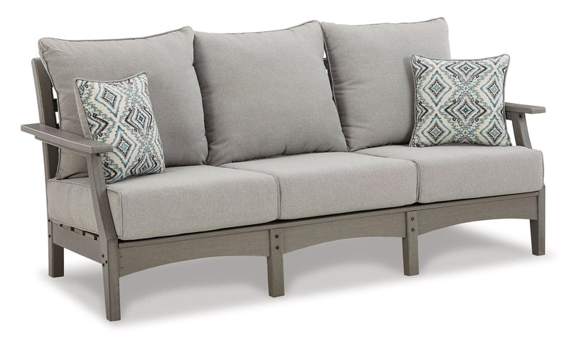 Visola Outdoor Sofa and Loveseat Set - Theo's Factory Direct Mattress & Furniture (Columbus, OH)