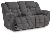 Foreside Reclining Loveseat with Console - Theo's Factory Direct Mattress & Furniture (Columbus, OH)