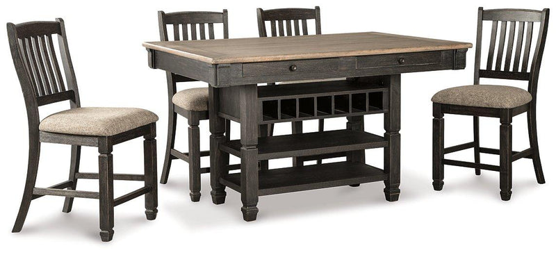 Tyler Creek Counter Height Dining Set - Theo's Factory Direct Mattress & Furniture (Columbus, OH)