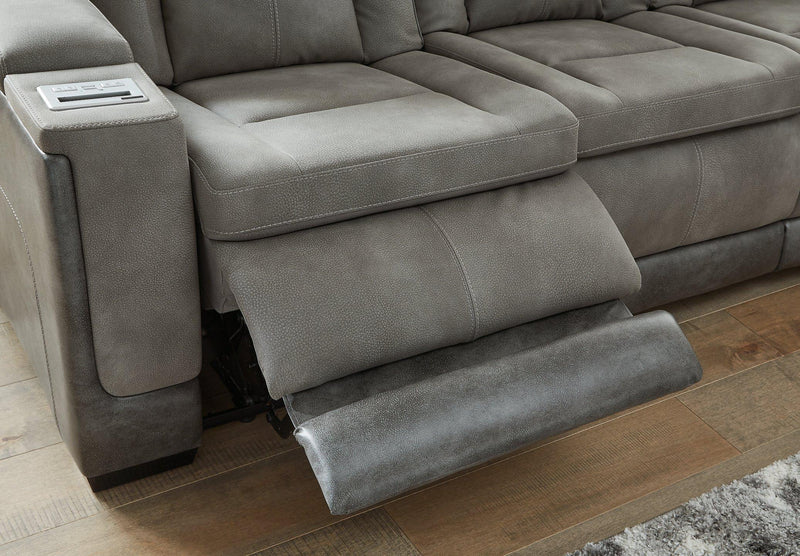 Next-Gen DuraPella Power Reclining Loveseat with Console - Theo's Factory Direct Mattress & Furniture (Columbus, OH)
