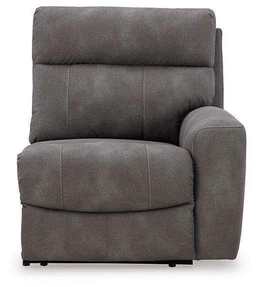 Next-Gen DuraPella Power Reclining Sectional Loveseat with Console - Theo's Factory Direct Mattress & Furniture (Columbus, OH)