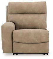 Next-Gen DuraPella Power Reclining Sectional Loveseat with Console - Theo's Factory Direct Mattress & Furniture (Columbus, OH)