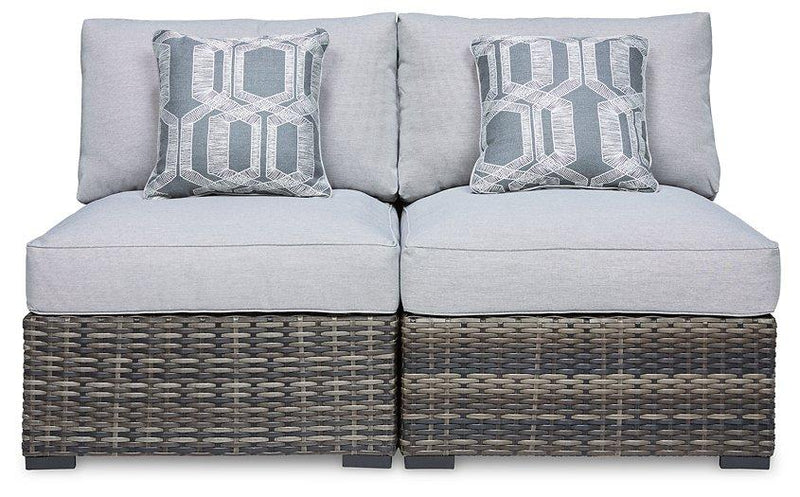 Harbor Court Armless Chair with Cushion (Set of 2) - Theo's Factory Direct Mattress & Furniture (Columbus, OH)