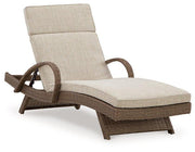 Beachcroft Outdoor Chaise Lounge with Cushion - Theo's Factory Direct Mattress & Furniture (Columbus, OH)