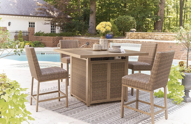 Walton Bridge Outdoor Bar Set - Theo's Factory Direct Mattress & Furniture (Columbus, OH)