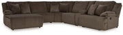 Top Tier Reclining Sectional with Chaise - Theo's Factory Direct Mattress & Furniture (Columbus, OH)