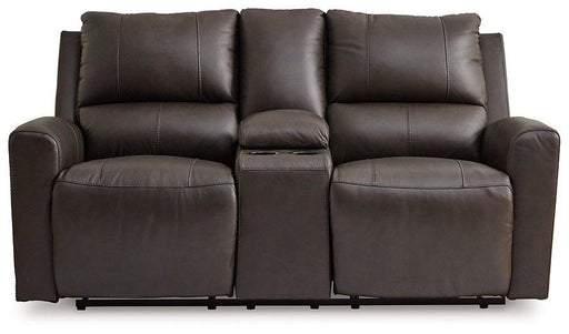 Boxmere Power Reclining Loveseat with Console - Theo's Factory Direct Mattress & Furniture (Columbus, OH)