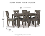 Caitbrook Dining Table and Chairs (Set of 7) - Theo's Factory Direct Mattress & Furniture (Columbus, OH)