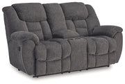 Foreside Reclining Loveseat with Console - Theo's Factory Direct Mattress & Furniture (Columbus, OH)