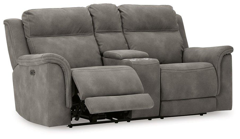 Next-Gen DuraPella Power Reclining Loveseat with Console - Theo's Factory Direct Mattress & Furniture (Columbus, OH)