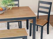 Gesthaven Dining Table with 4 Chairs and Bench (Set of 6) - Theo's Factory Direct Mattress & Furniture (Columbus, OH)