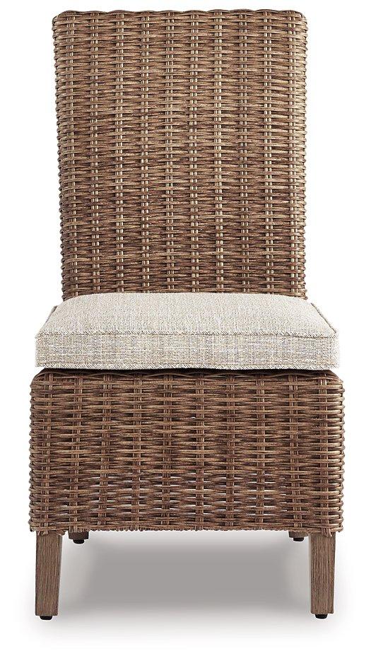 Beachcroft Outdoor Side Chair with Cushion (Set of 2) - Theo's Factory Direct Mattress & Furniture (Columbus, OH)