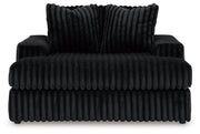 Midnight-Madness Oversized Chaise - Theo's Factory Direct Mattress & Furniture (Columbus, OH)