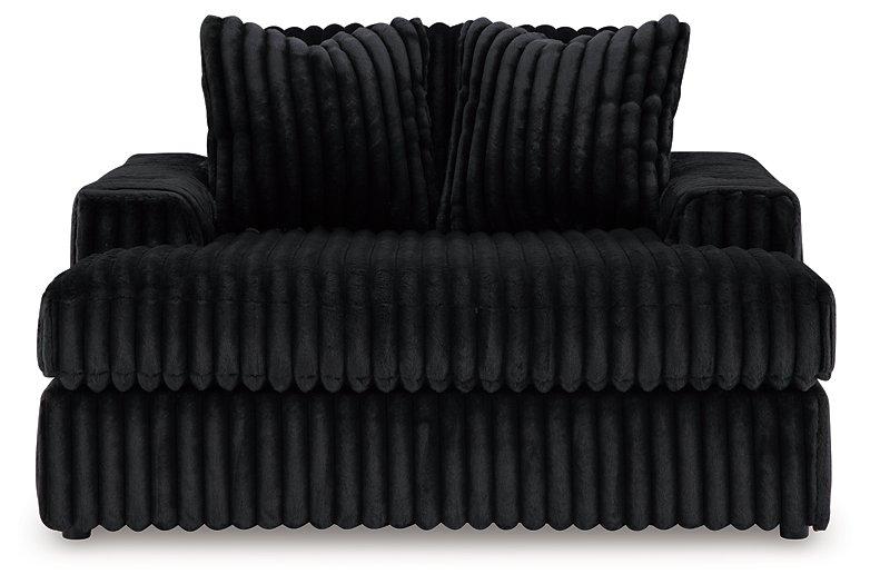 Midnight-Madness Oversized Chaise - Theo's Factory Direct Mattress & Furniture (Columbus, OH)