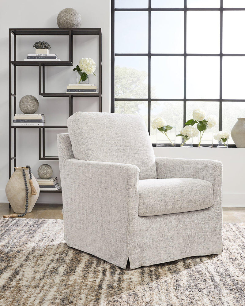 Nenana Next-Gen Nuvella Swivel Glider Accent Chair - Theo's Factory Direct Mattress & Furniture (Columbus, OH)