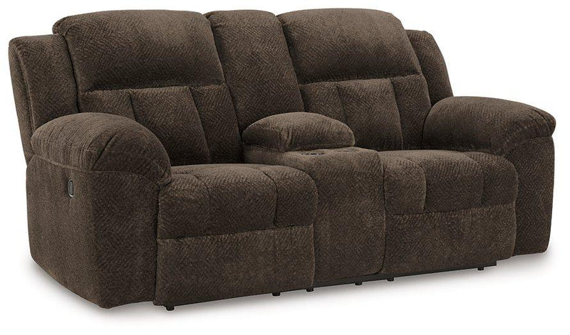 Frohn Reclining Loveseat with Console - Theo's Factory Direct Mattress & Furniture (Columbus, OH)