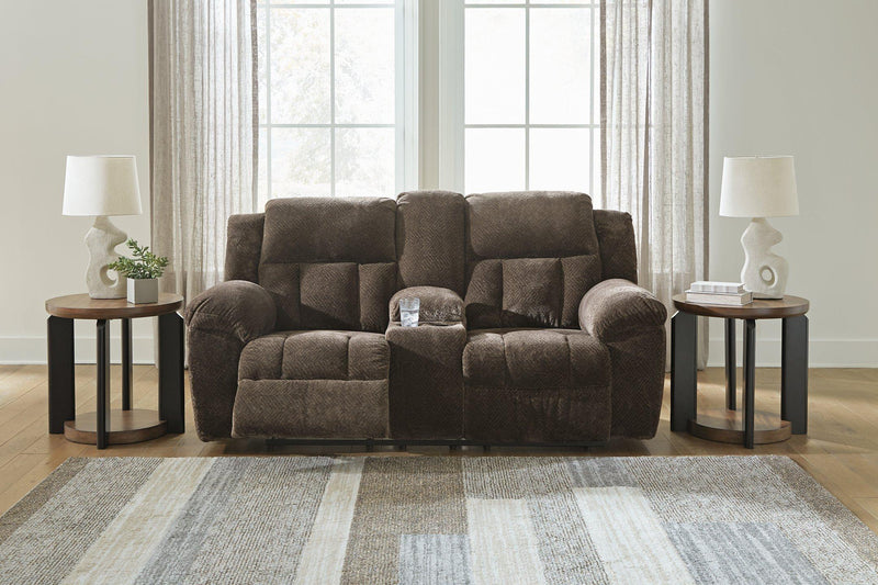 Frohn Reclining Loveseat with Console - Theo's Factory Direct Mattress & Furniture (Columbus, OH)