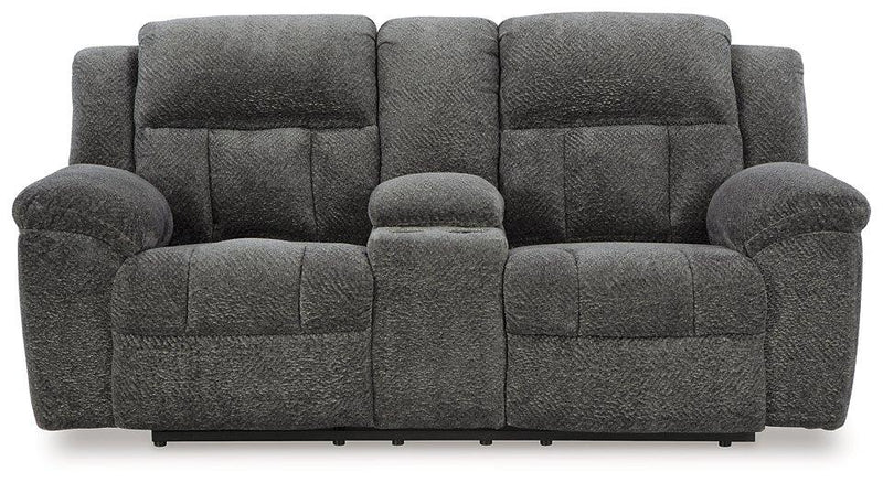 Frohn Reclining Loveseat with Console - Theo's Factory Direct Mattress & Furniture (Columbus, OH)