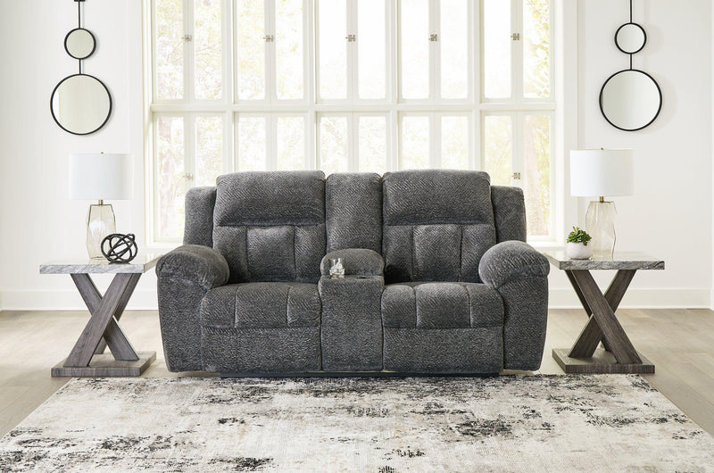 Frohn Reclining Loveseat with Console - Theo's Factory Direct Mattress & Furniture (Columbus, OH)